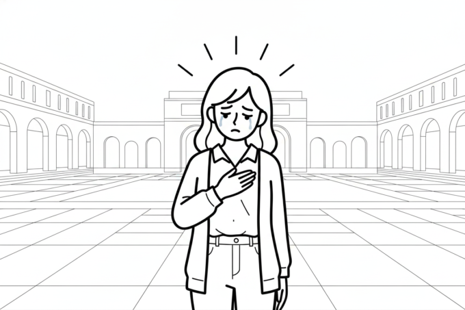 完成した場所で、一人だけ泣いていた人のこと