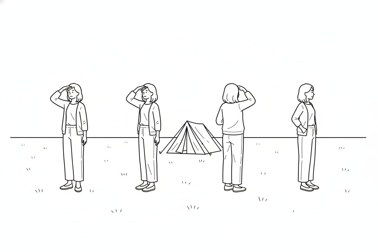 良くない方に残されたとき、天幕を張る